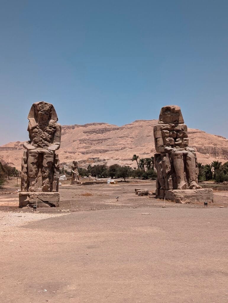 Colosses de Memnon en Egypte