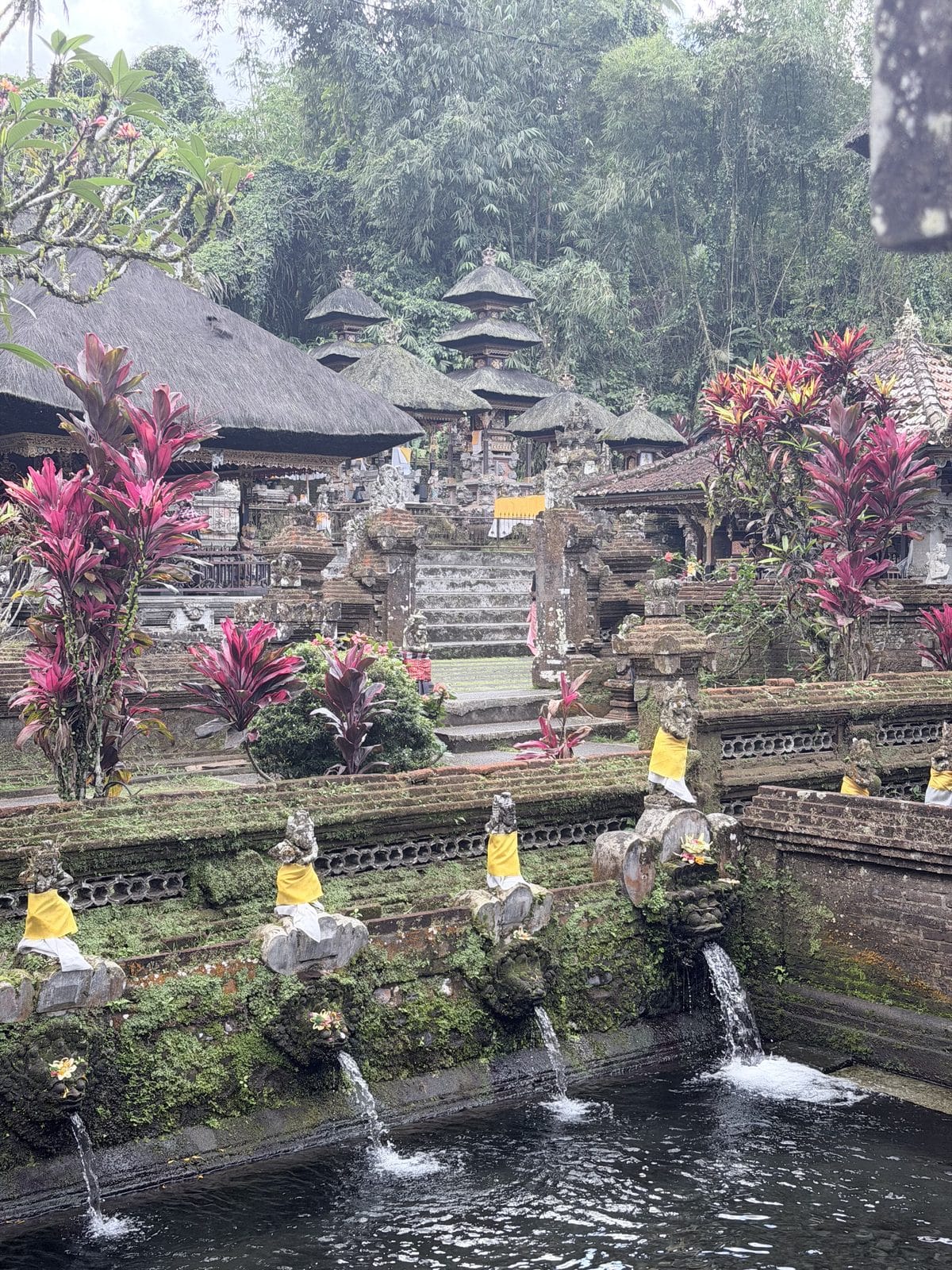 Les fontaines et les bassins du temple d'eau Pura Gunung Kawi Sebatu